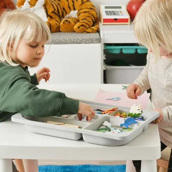 Стеллаж с контейнерами Ikea Trofast 3 56 x 34 x 44см cm / ЛДСП / White photo 3