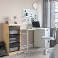 Стеллаж Ikea Trofast 3 91 x 44 x 30см cm / Массивная сосна / Дуб cонома photo 2