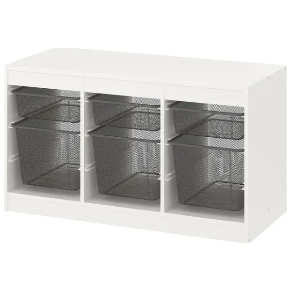 Стеллаж Ikea Trofast 6 56 x 99 x 44см cm / ЛДСП / White photo 1