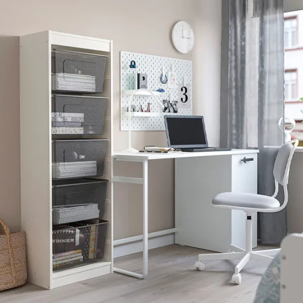 Стеллаж Ikea Trofast 5 145 x 46 x 30см cm / ЛДСП / White photo 3