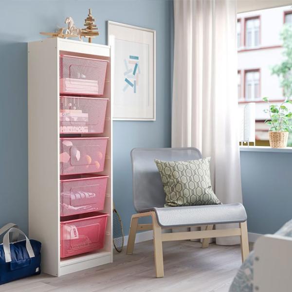 Стеллаж Ikea Trofast 5 145 x 46 x 30см cm / ЛДСП / White photo 3