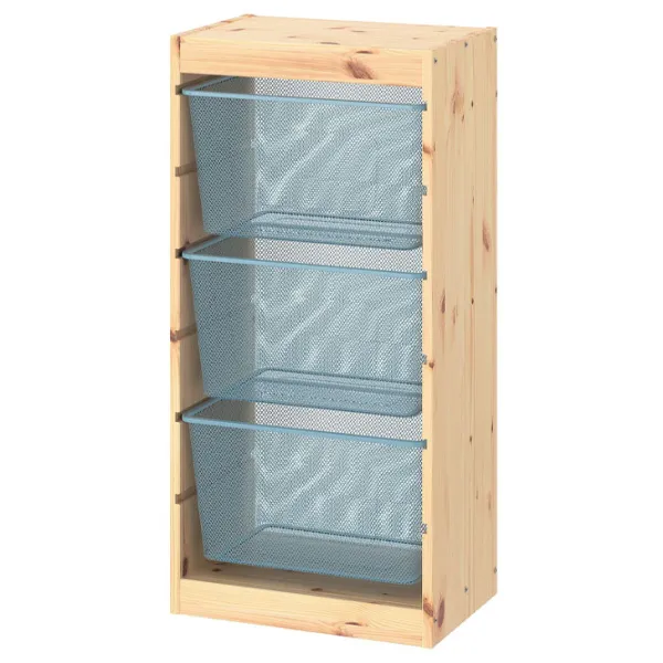 Etajeră Ikea Trofast 3 91 x 44 x 30 cm / Pin Masiv / Sonoma Oak photo 1