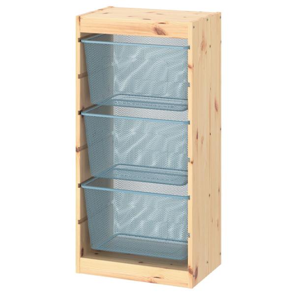 Etajeră Ikea Trofast 3 91 x 44 x 30 cm / Pin Masiv / Sonoma Oak photo 1