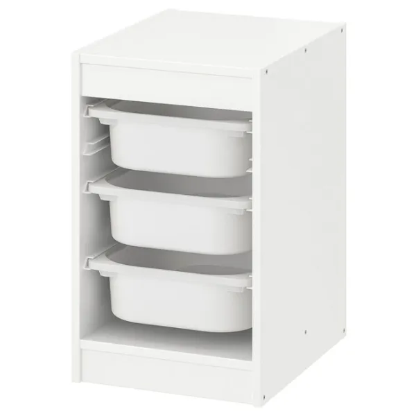 Etajeră cu containere Ikea Trofast 3 56 x 34 x 44 cm / PAL / White photo 1 Etajeră cu containere Ikea Trofast 3 56 x 34 x 44 cm / PAL / White photo 1