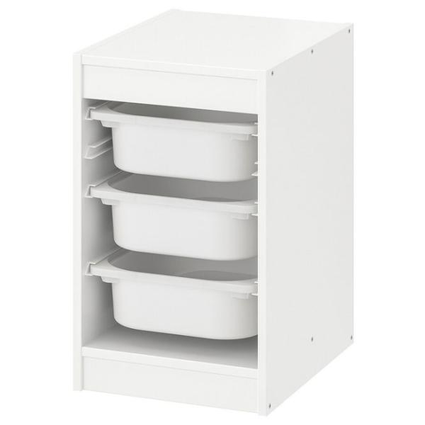 Etajeră cu containere Ikea Trofast 3 56 x 34 x 44 cm / PAL / White photo 1 Etajeră cu containere Ikea Trofast 3 56 x 34 x 44 cm / PAL / White photo 1