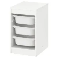 Стеллаж с контейнерами Ikea Trofast 3 56 x 34 x 44см cm / ЛДСП / White