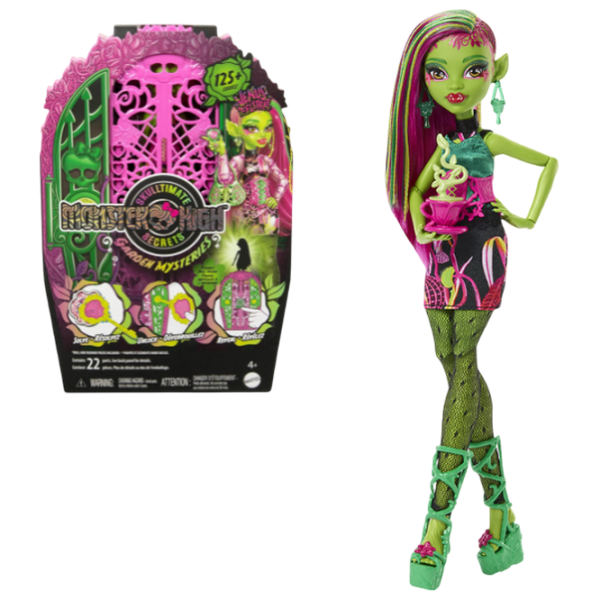 Кукла Mattel Skultimate Secrets Venus McFlytrap HYT75 модель / 4+ photo 1 Кукла Mattel Skultimate Secrets Venus McFlytrap HYT75 модель / 4+ photo 1