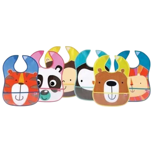 Bavetă Nuby ID4278 Clasică / Silicon / Multicolor photo 1
