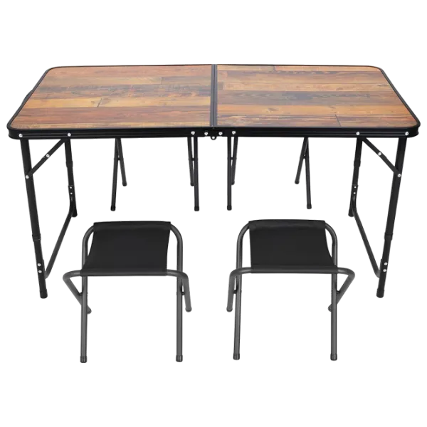 Set mobilă terasă Enero Camp 1055305 Poliester / MDF / Aluminiu / Black photo 1