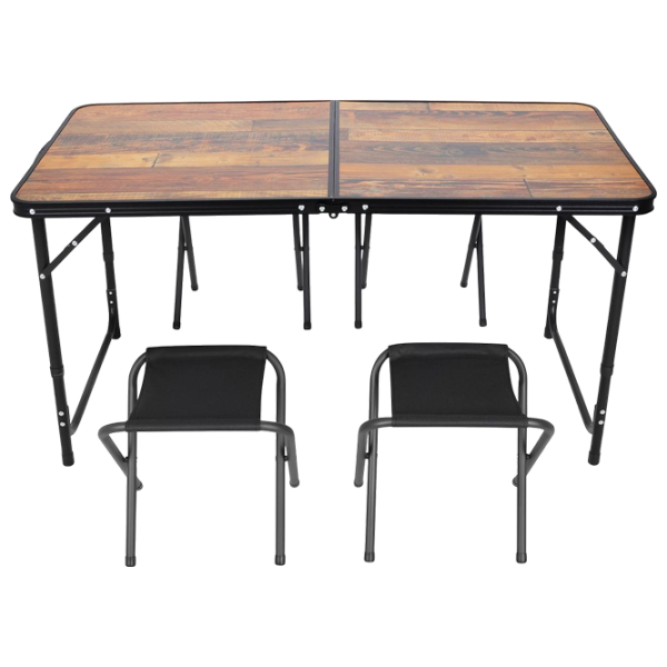 Set mobilă terasă Enero Camp 1055305 Poliester / MDF / Aluminiu / Black photo 1
