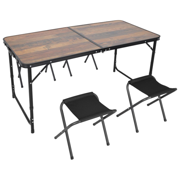Set mobilă terasă Enero Camp 1055305 Poliester / MDF / Aluminiu / Black photo 2