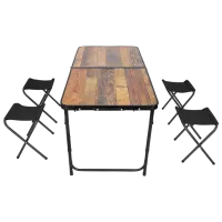 Set mobilă terasă Enero Camp 1055305 Poliester / MDF / Aluminiu / Black photo 3