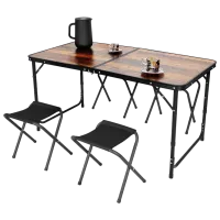 Set mobilă terasă Enero Camp 1055305 Poliester / MDF / Aluminiu / Black photo 4