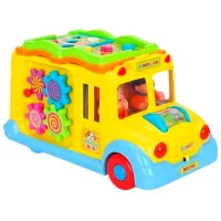 Бизиборд Hola Toys School bus 1+