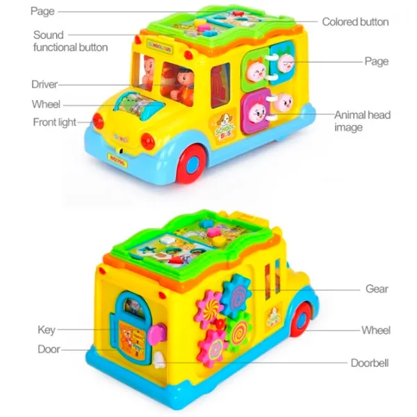Busy board Hola Toys School bus 1+ photo 5 Busy board Hola Toys School bus 1+ photo 5