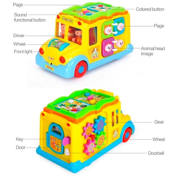 Busy board Hola Toys School bus 1+ photo 5 Busy board Hola Toys School bus 1+ photo 5