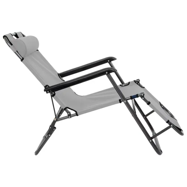 Șezlong Royokamp Level 1032245 Metal / Stofă / Gray Black photo 3