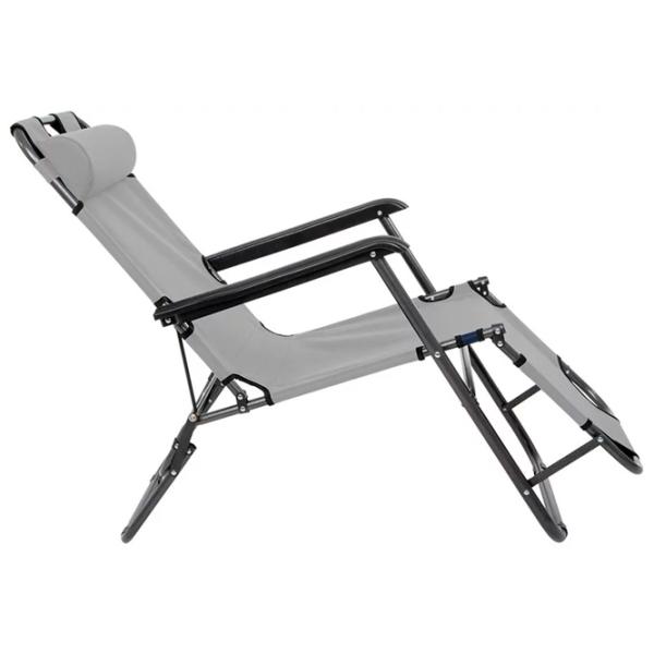 Șezlong Royokamp Level 1032245 Metal / Stofă / Gray Black photo 3