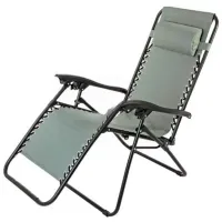 Шезлонг Enero Camp Bliss Сталь / Oxford / Серый Черный