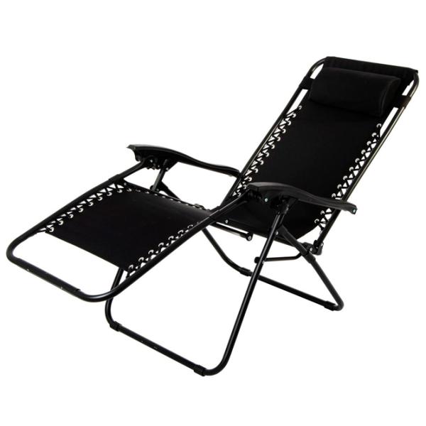 Шезлонг Enero Camp 1032221 Сталь / Oxford / Черный Черный photo 1 Шезлонг Enero Camp 1032221 Сталь / Oxford / Черный Черный photo 1
