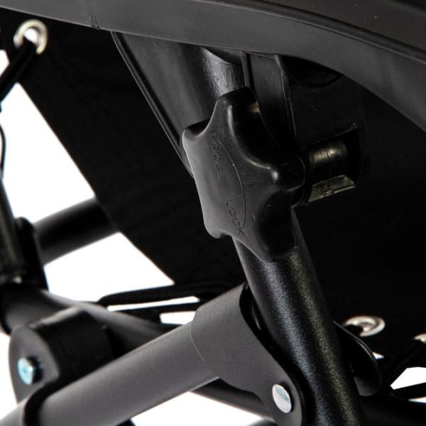 Шезлонг Enero Camp 1032221 Сталь / Oxford / Черный Черный photo 2 Шезлонг Enero Camp 1032221 Сталь / Oxford / Черный Черный photo 2