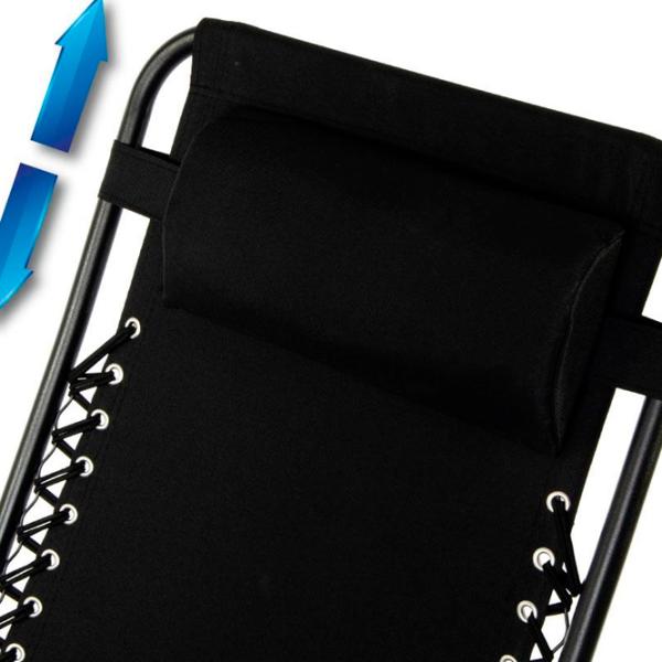 Шезлонг Enero Camp 1032221 Сталь / Oxford / Черный Черный photo 4 Шезлонг Enero Camp 1032221 Сталь / Oxford / Черный Черный photo 4