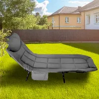 Шезлонг Gotel L66C2 Сталь / Полиэстер / Черный Черный photo 4