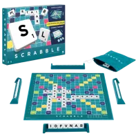 Joc de masă Mattel 2 in 1 Scrabble Core Refresh 8+/ Strategie