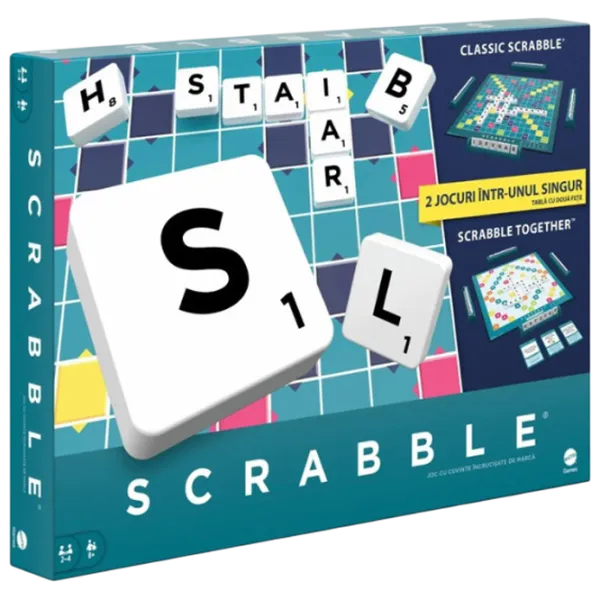 Настольная игра Mattel 2 in 1 Scrabble Core Refresh 8+/ Стратегия photo 4 Настольная игра Mattel 2 in 1 Scrabble Core Refresh 8+/ Стратегия photo 4