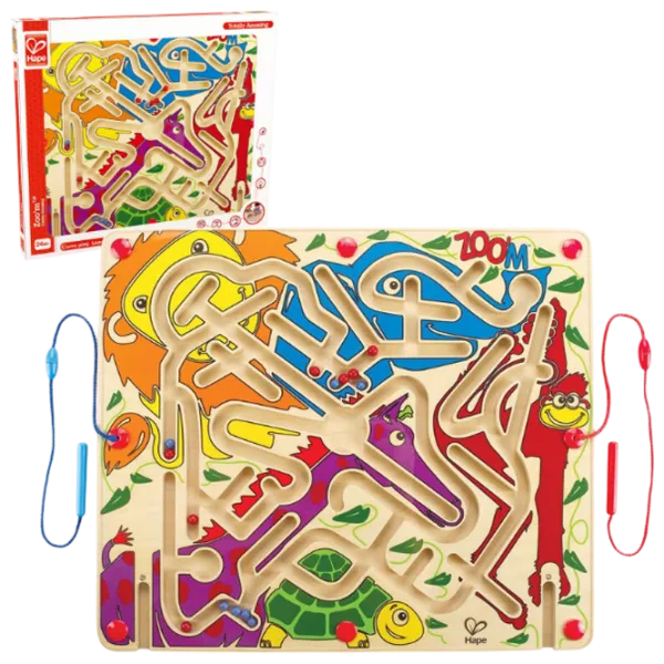 Joc educativ Hape Magnetic Zoo Labyrinth 3+/ Strategie photo 1