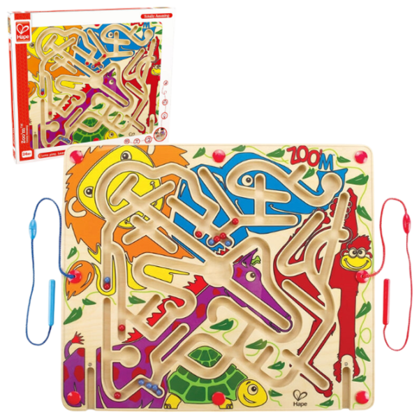 Joc educativ Hape Magnetic Zoo Labyrinth 3+/ Strategie photo 1