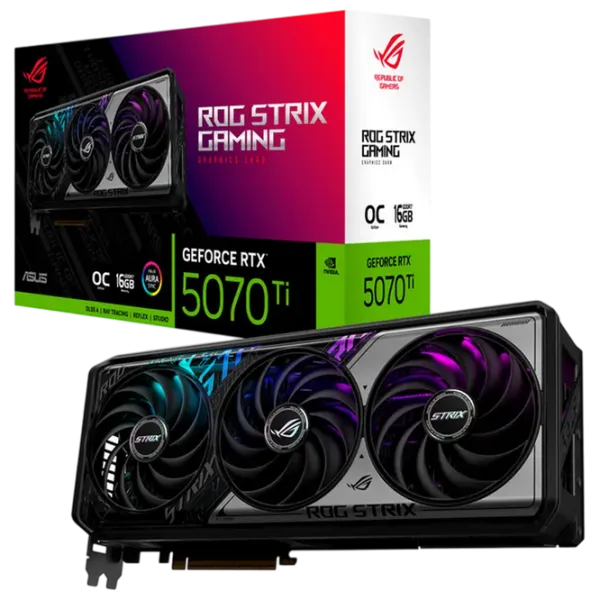 Видеокарта Asus GeForce RTX 5070 Ti ROG Strix OC Edition PCI Express x16 5.0 / 16 ГБ photo 8