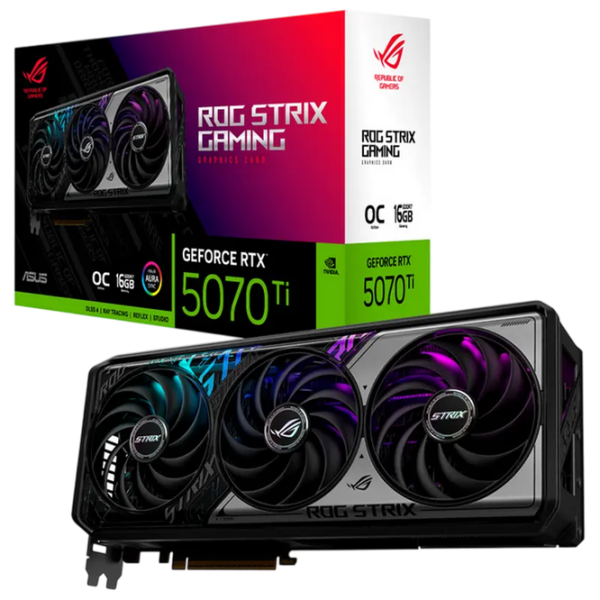 Видеокарта Asus GeForce RTX 5070 Ti ROG Strix OC Edition PCI Express x16 5.0 / 16 ГБ photo 8