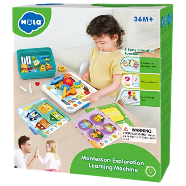Joc educativ Hola Toys Montessori Code 3+/ Dezvoltare photo 5