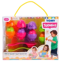 Развивающий набор Tomy Colored Eggs with Spoons 1+/ Развлекательная 