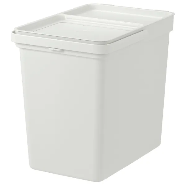 Set de sortare a deșeurilor Ikea Hallbar 44l / Plastic / Gray photo 2