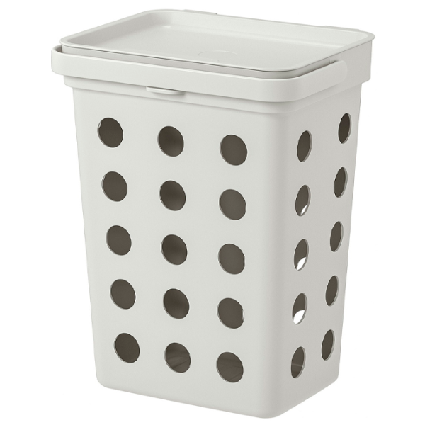 Set de sortare a deșeurilor Ikea Hallbar 40l / Plastic / Gray photo 2