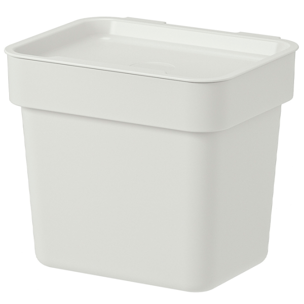 Набор для сортировки мусора Ikea Hallbar 55л / Пластик / Серый photo 5