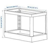 Набор для сортировки мусора Ikea Hallbar 20л / Пластик / Серый photo 7