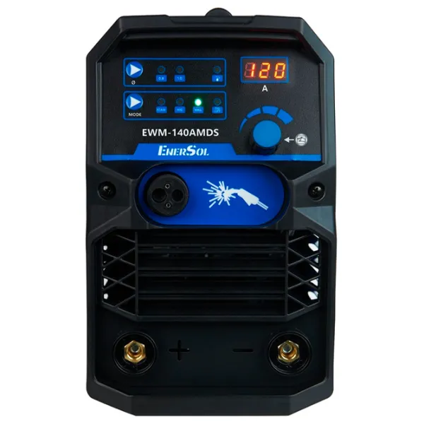 Aparat de sudat Enersol EWM-140AMDS 230 V semiautomat (MIG/MAG), cu electrod (MMA), cu gaz inert (TIG) / Blue photo 2