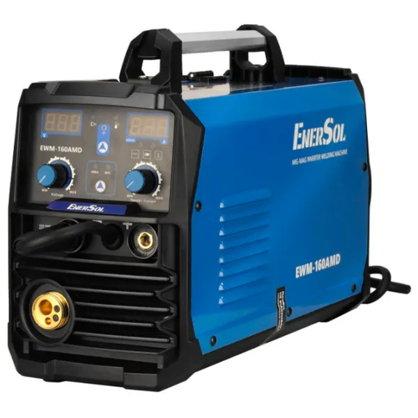 Aparat de sudat Enersol EWM-160AMD 230 V semiautomat (MIG/MAG), cu electrod (MMA), cu gaz inert (TIG) / Blue photo 1