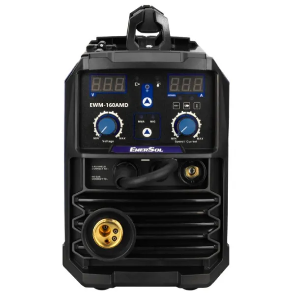 Aparat de sudat Enersol EWM-160AMD 230 V semiautomat (MIG/MAG), cu electrod (MMA), cu gaz inert (TIG) / Blue photo 3
