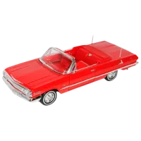 Mașină Welly Chevrolet Impala 1963 22434  / / Crom Red