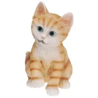 Figurină de gradină ProGarden Pisicuță Ceramică / Multicolor