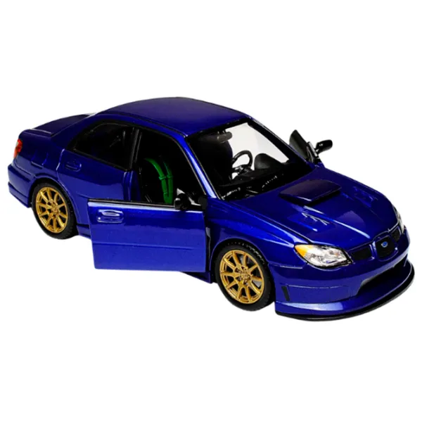 Mașină Welly Subaru Impreza 22487  / / Brown Blue photo 3 Mașină Welly Subaru Impreza 22487  / / Brown Blue photo 3
