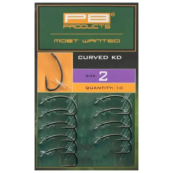 Set de cârlige PB Products KD CURVED DBF Cantitatea în set - 10 / Mărimea - 2 photo 1