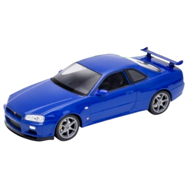 Машинка Welly Die Cast Nissan Skyline GT-R 24108  / / Серый Синий photo 1