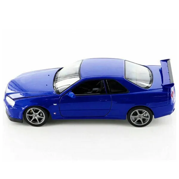 Машинка Welly Die Cast Nissan Skyline GT-R 24108  / / Серый Синий photo 2