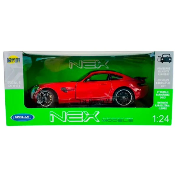 Машинка Welly Mercedes AMG GT R 24081W  / / Серый Красный photo 6