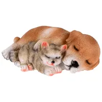 Figurină de gradină ProGarden Câine și pisică Polystone / Multicolor